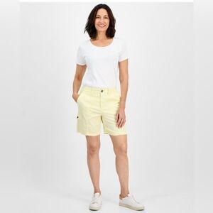 STYLE & CO. WOMEN'S YELLIW CARGO SHORTS SIZE 12 NWT